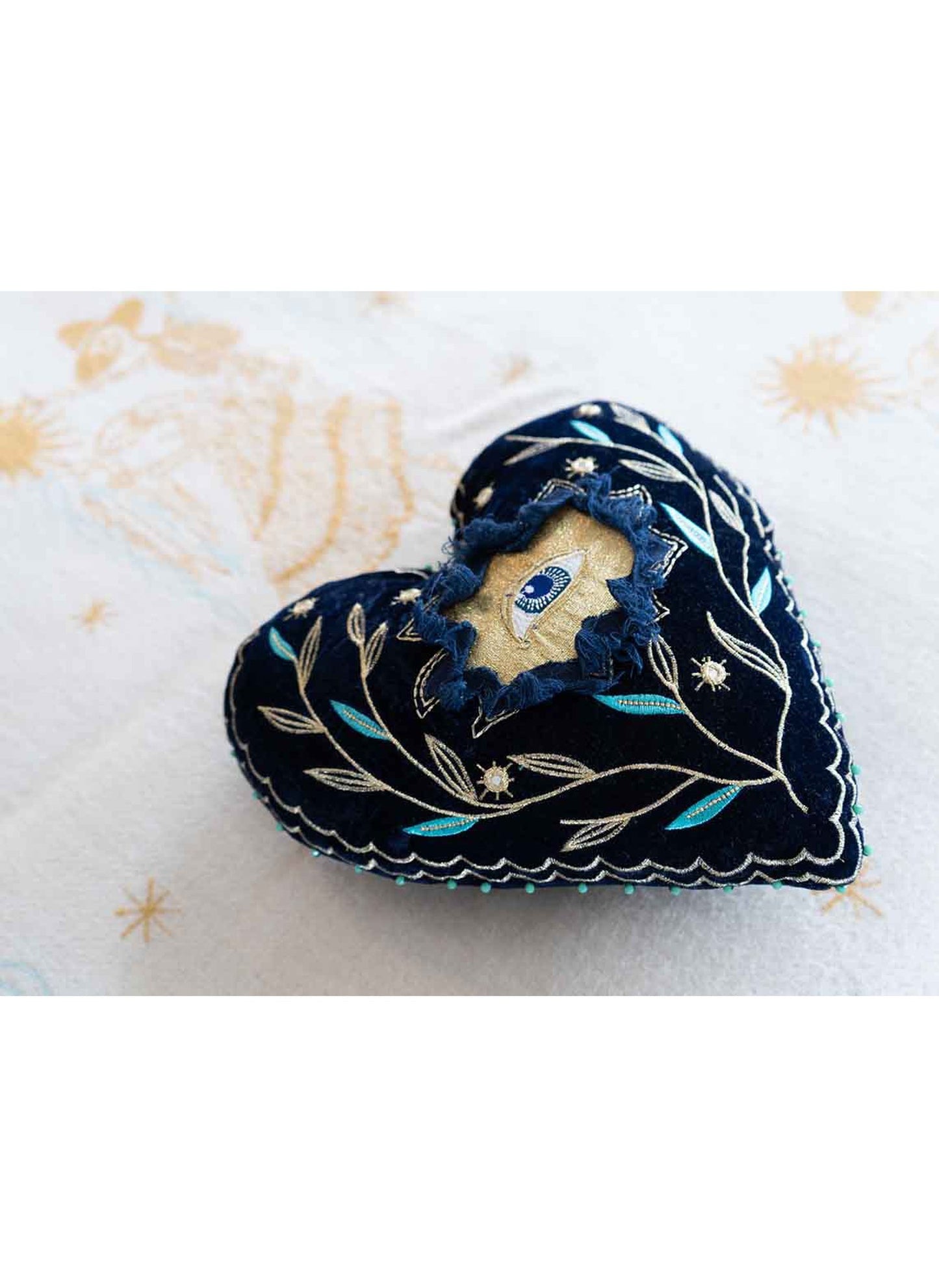 'The Magic We Hold' Velvet Heart Cushion