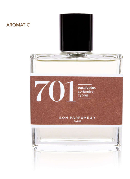 Eau de parfum 701: eucalyptus, coriander and cypress