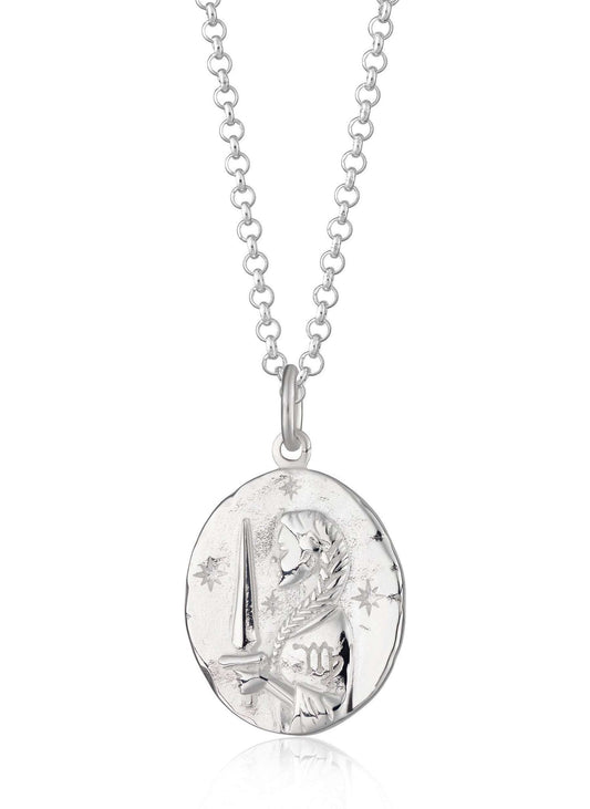 Virgo Zodiac Necklace - Silver