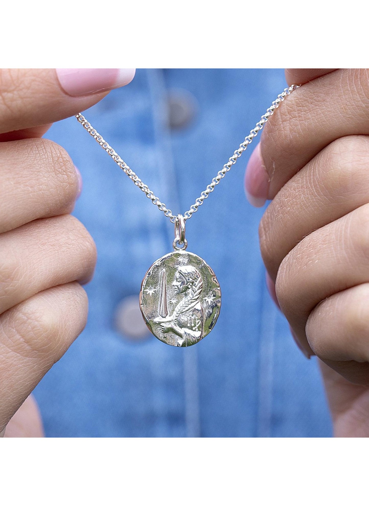 Virgo Zodiac Necklace - Silver
