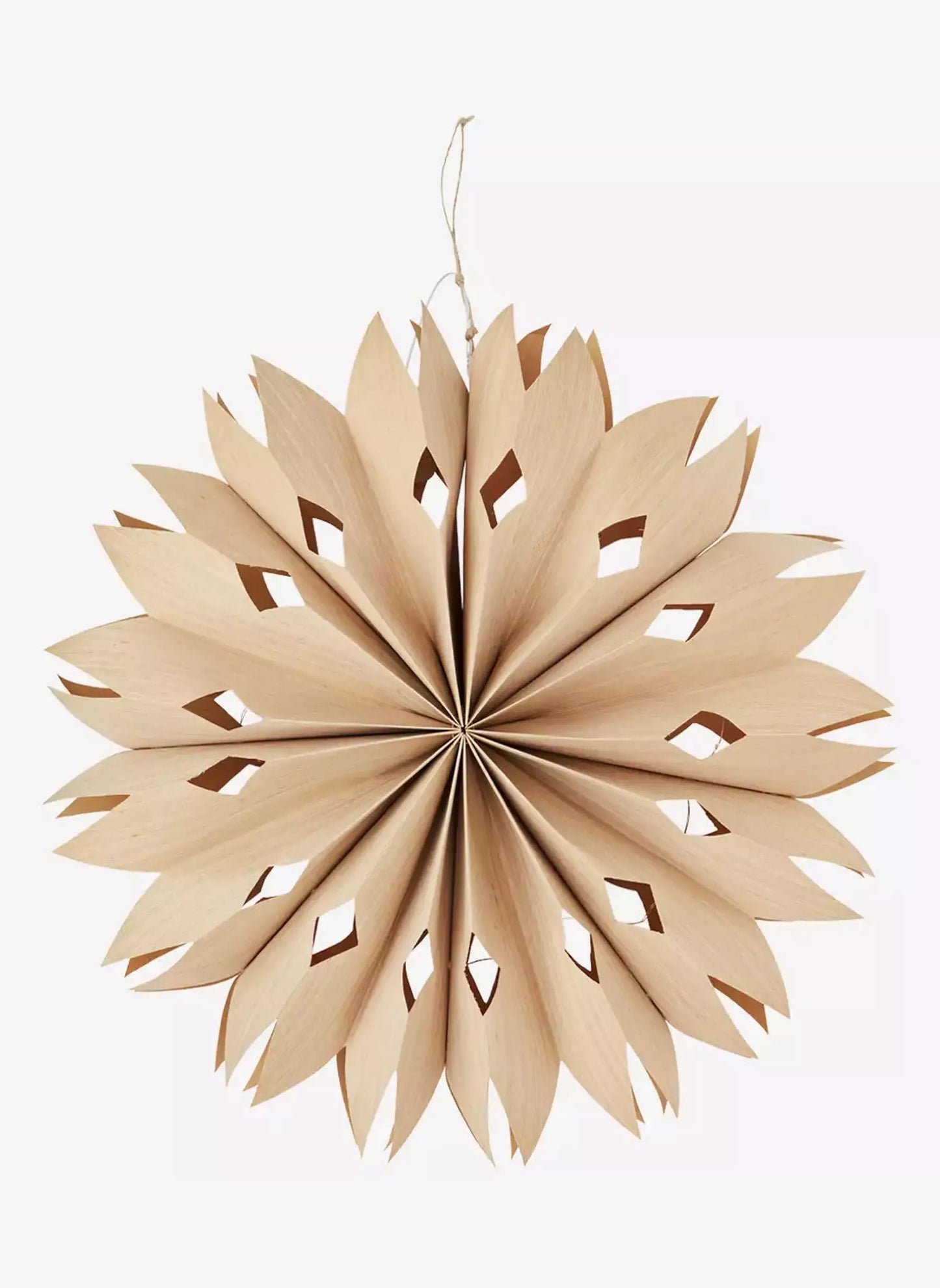 Veneer Paper Star Decoration - Large