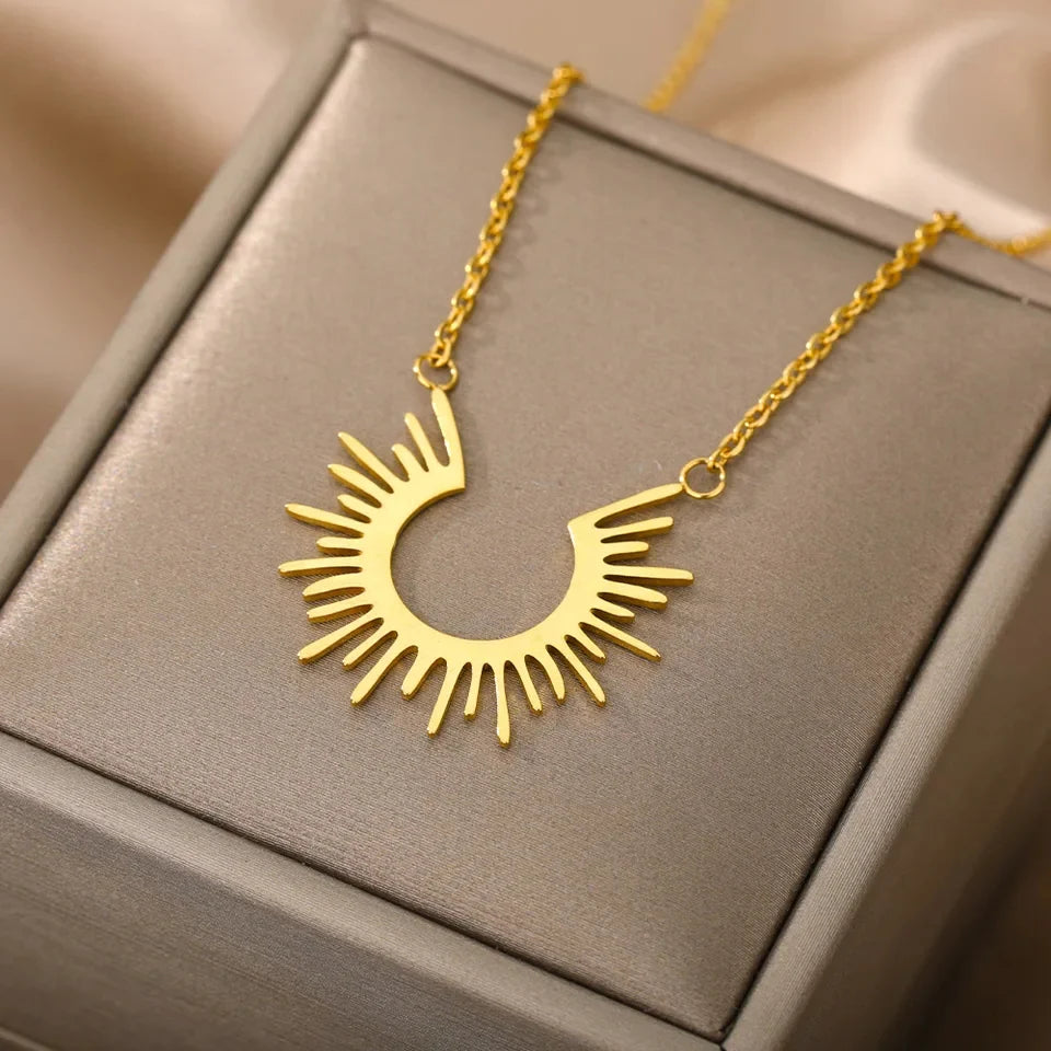 Sunburst Necklace - Gold