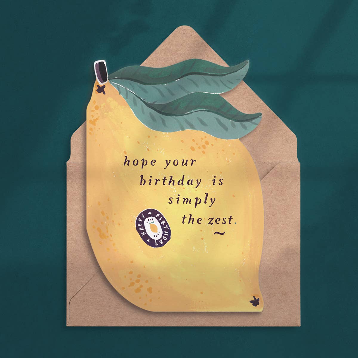 Lemon Zest Birthday Card | Funny Birthday Cards | Pun Cards