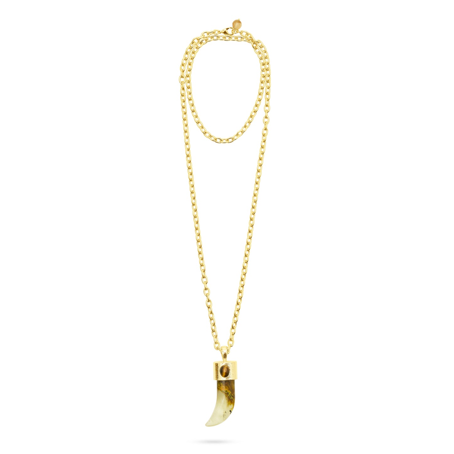 Sharktooth Pendant Necklace Watermelon Skin