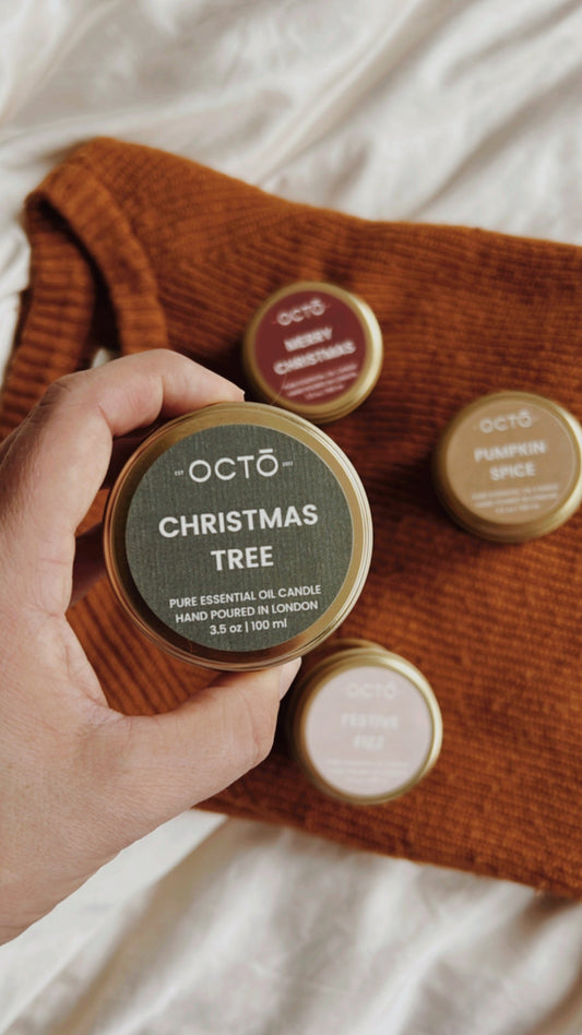 Octo Candle - Christmas Tree Festive Tin