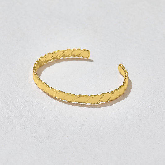 Tatti Textured Gold Bangle