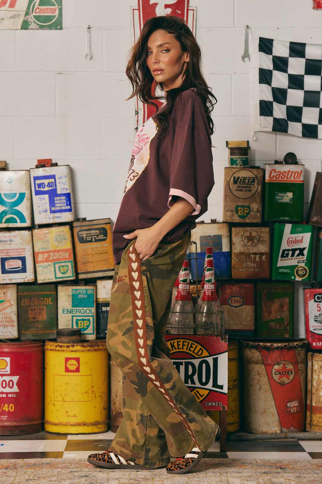 Sabbi The Very Oversized Ride Or Die Tee - Brown