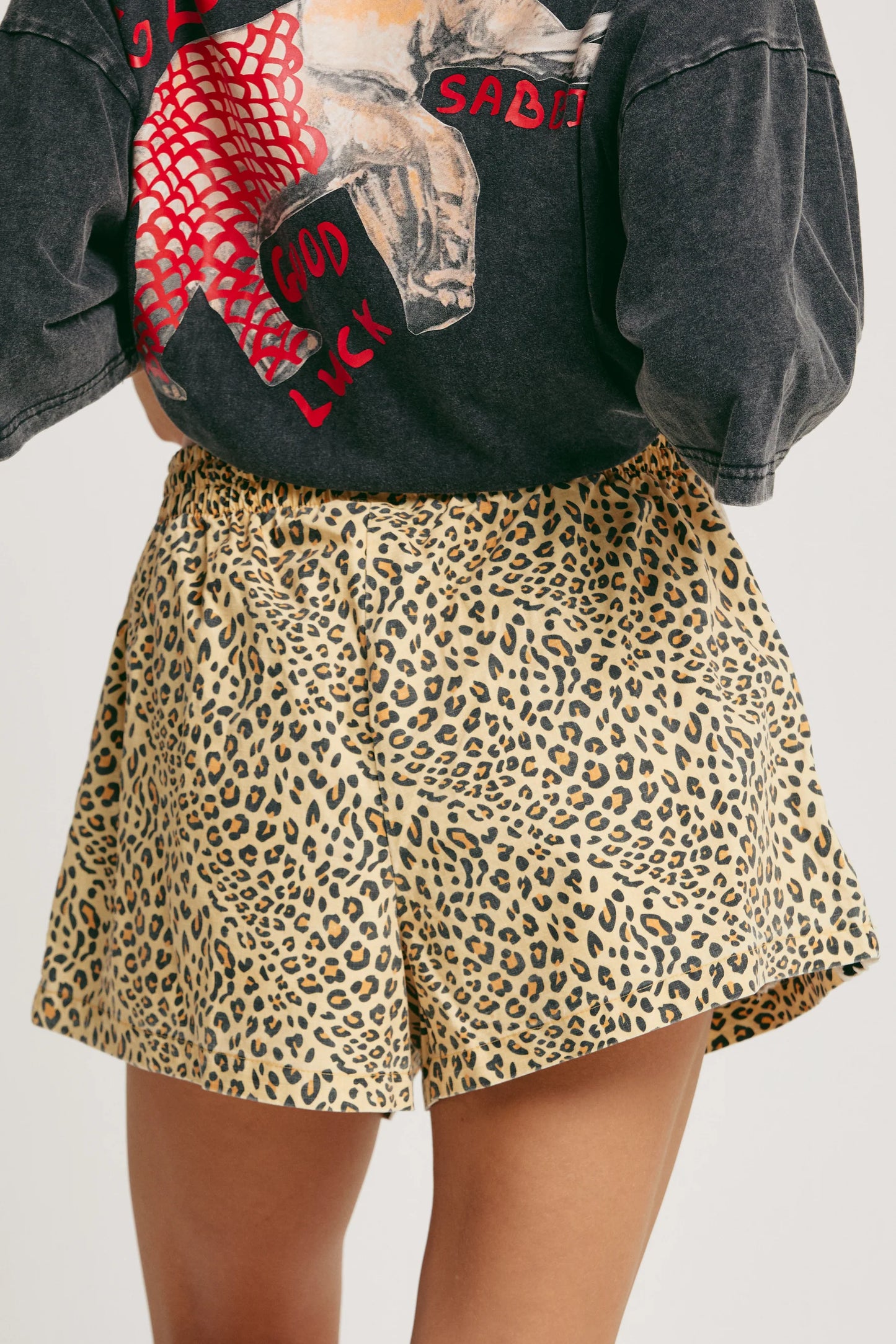 Mini Raving Hearts Drill Shorts