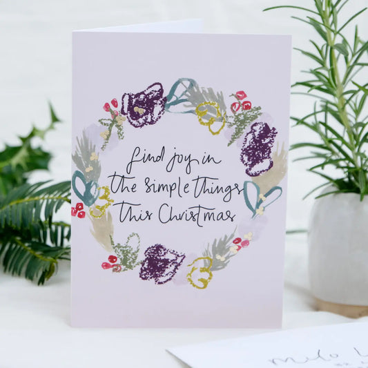 'Simple Christmas' Greeting Card