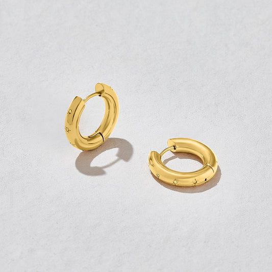 Rae Star Hoop Earrings