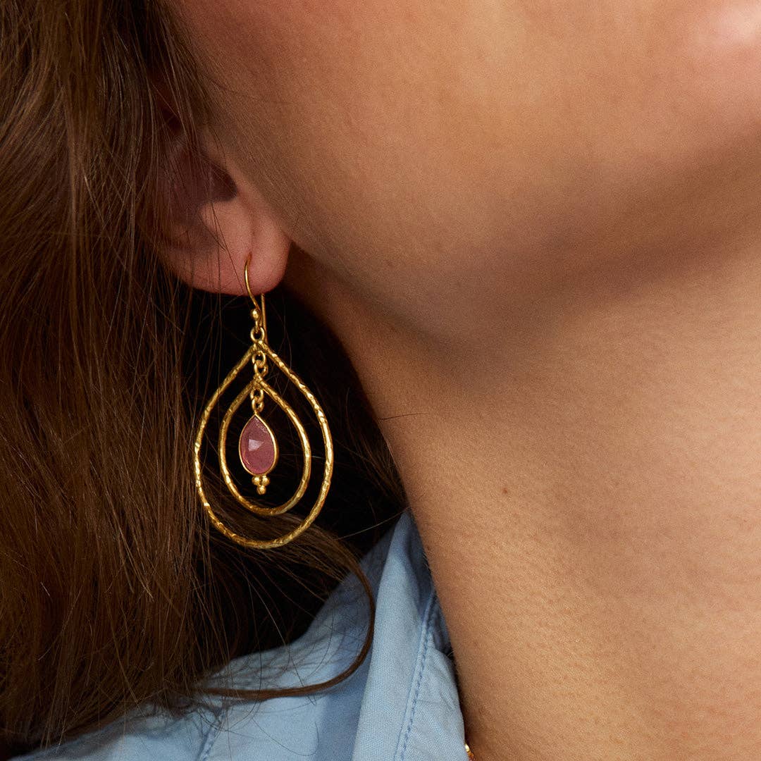 Saskia Earrings Pink