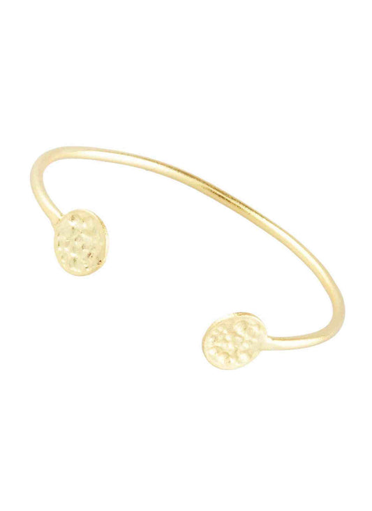 Simple Gold Coin Bangle