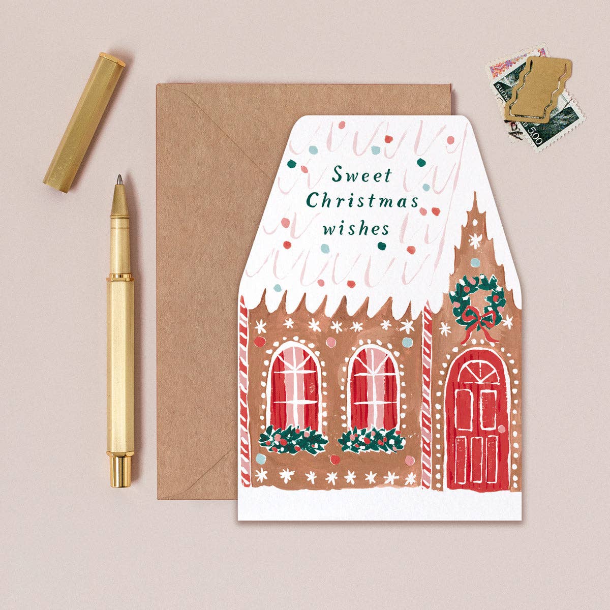 Gingerbread House Christmas Card | Holiday Cards | Christmas
