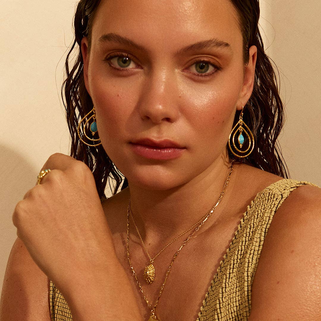 Saskia Earrings Turquoise
