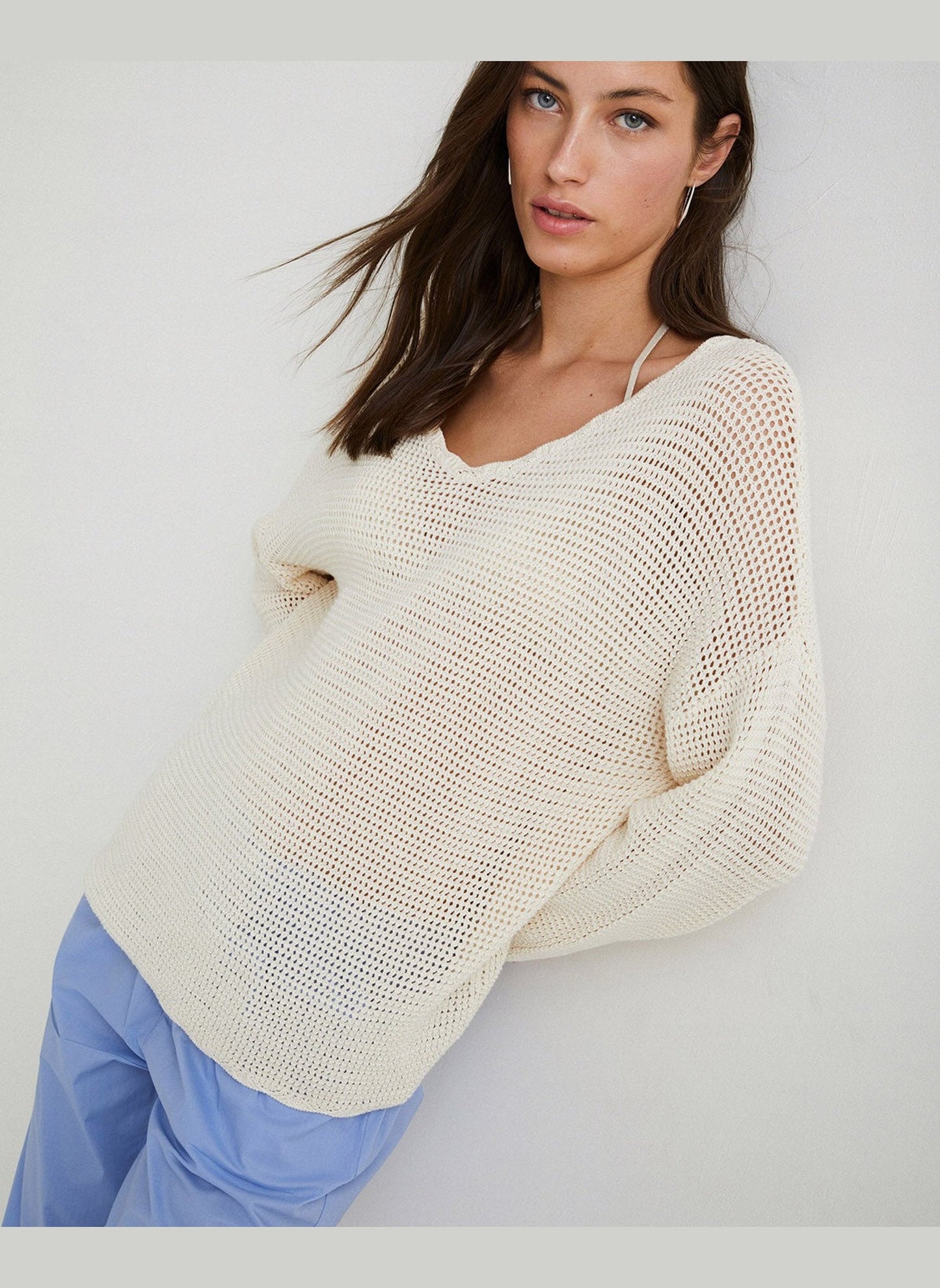 Crochet Sweater - Ecru