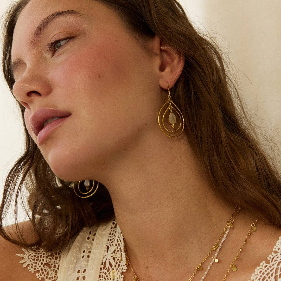 Saskia Earrings Mother of Pearl