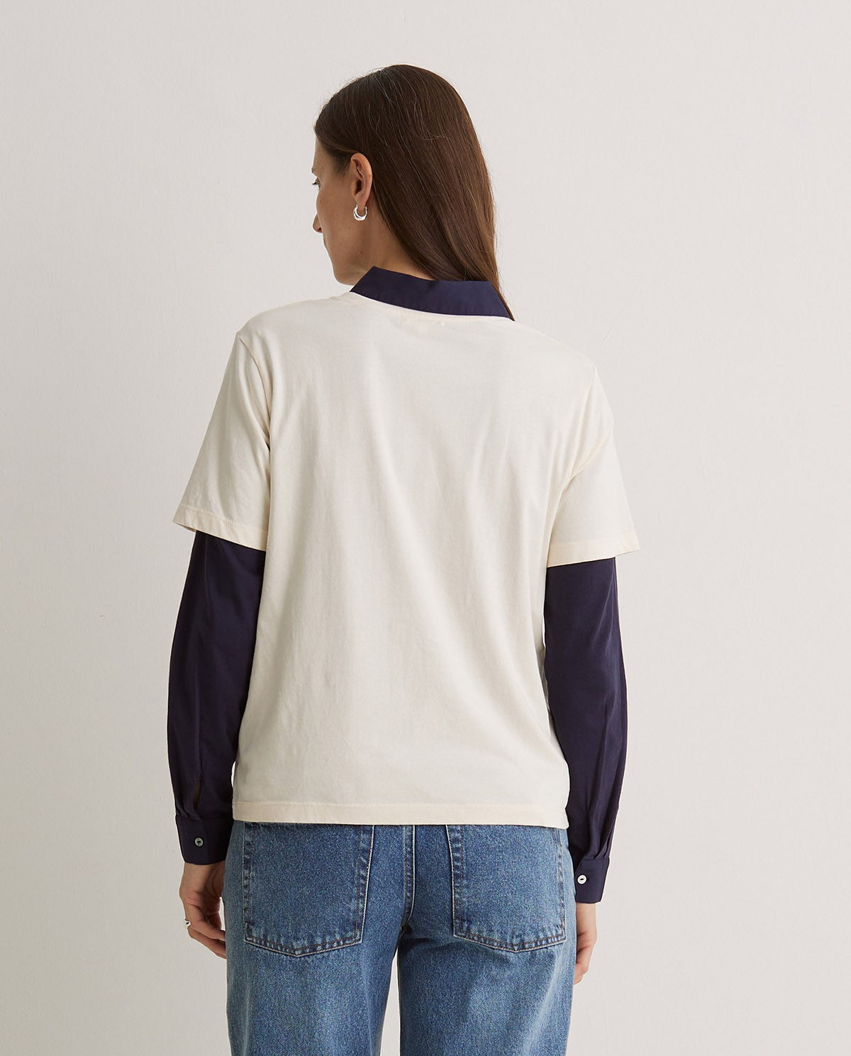Printed Slogan Tee - Ecru