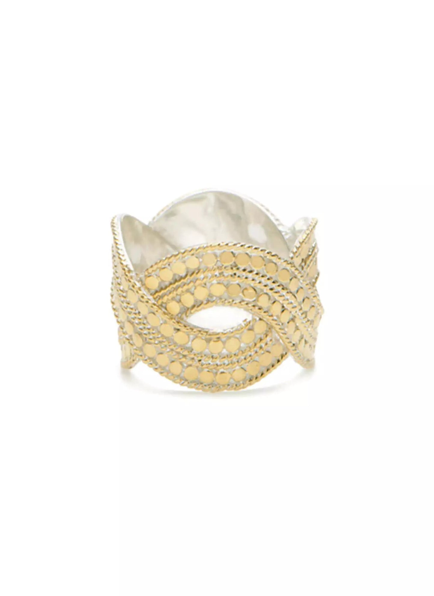 Classic Woven Band Ring - Gold