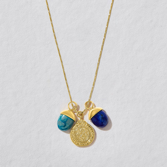 Oasis Gemstone Necklace Blue