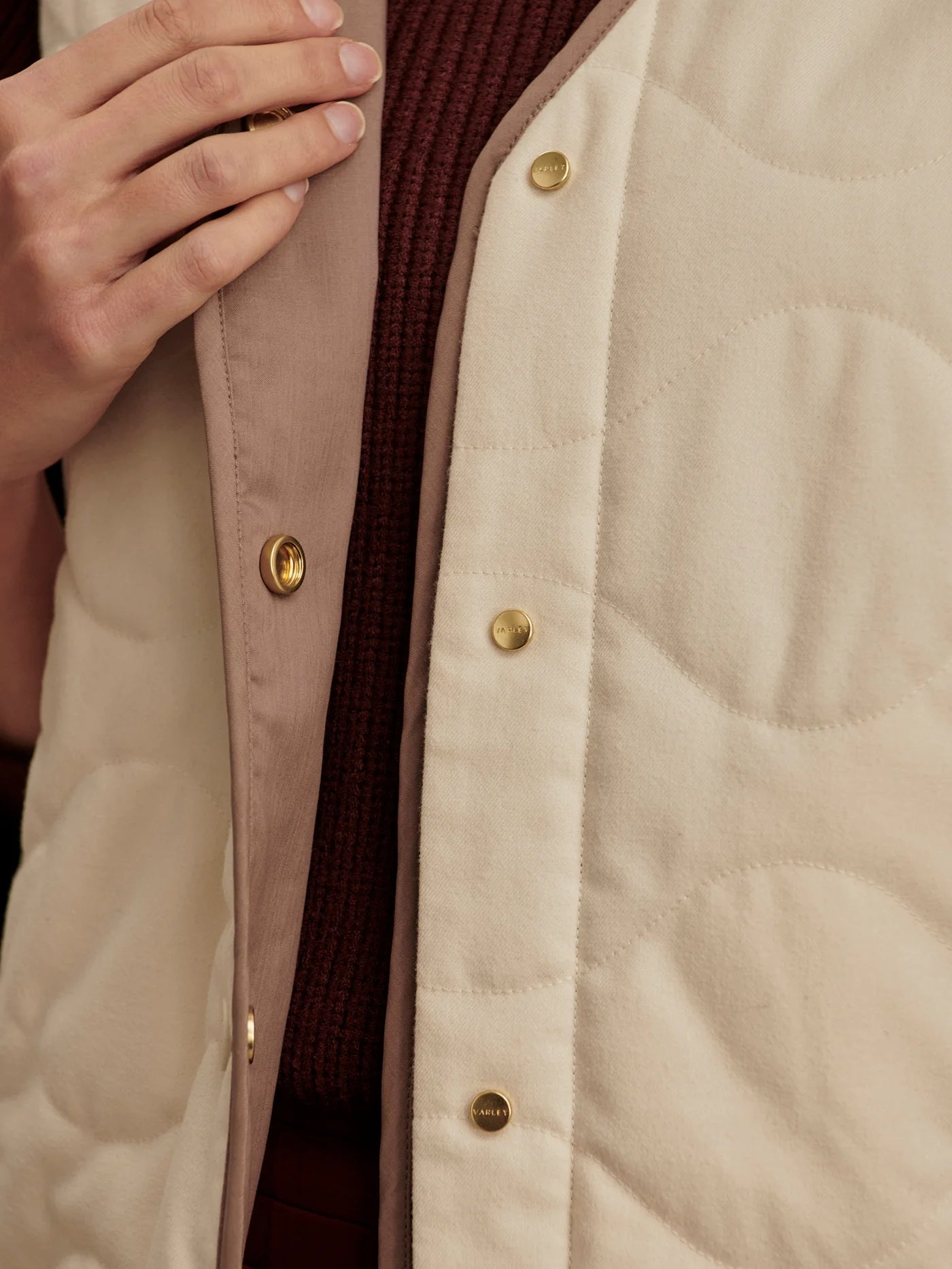 Lori Reversible Gilet - Ash Taupe/Birch
