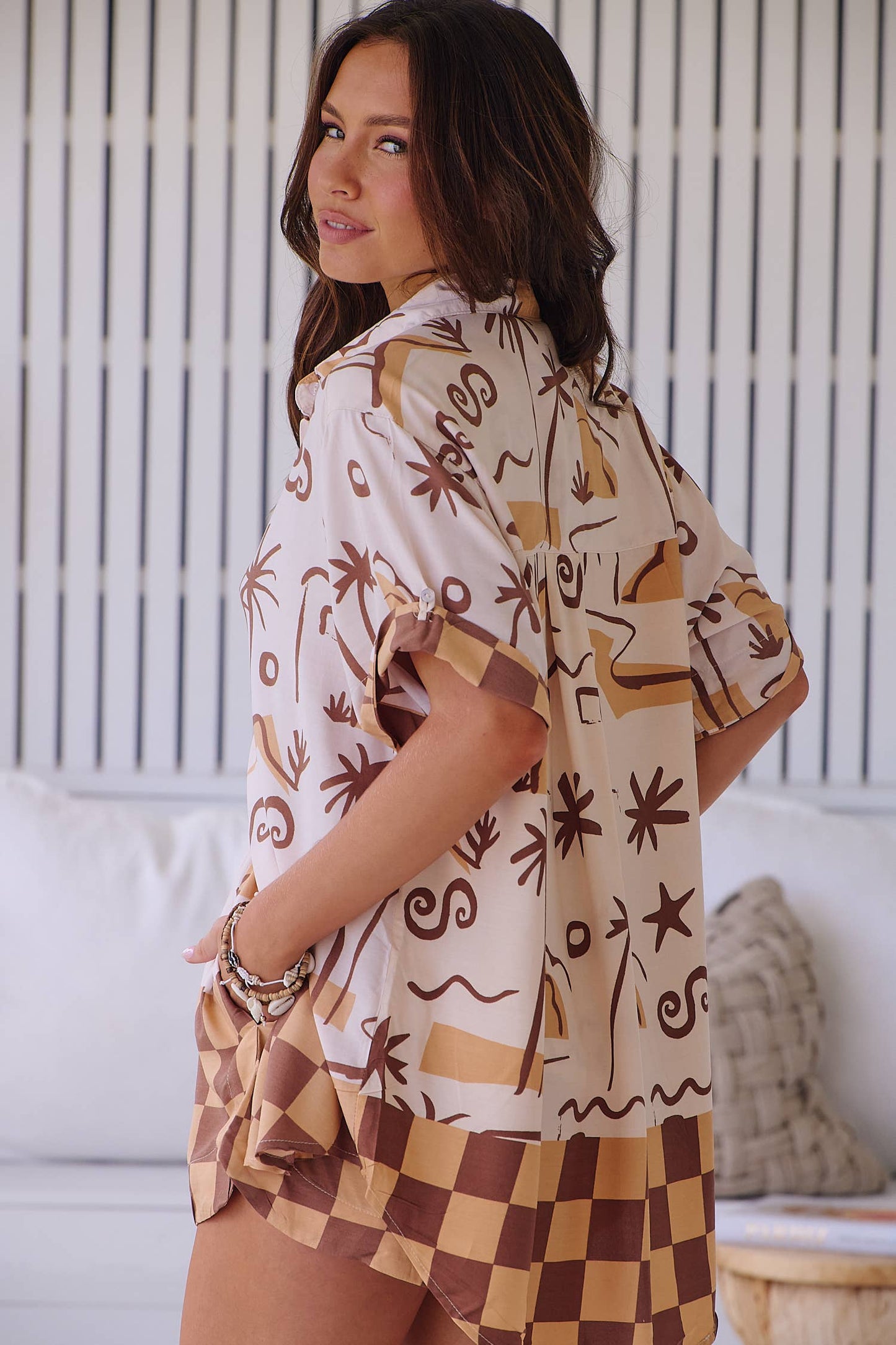 BORA BORA PRINT LOLA SHIRT