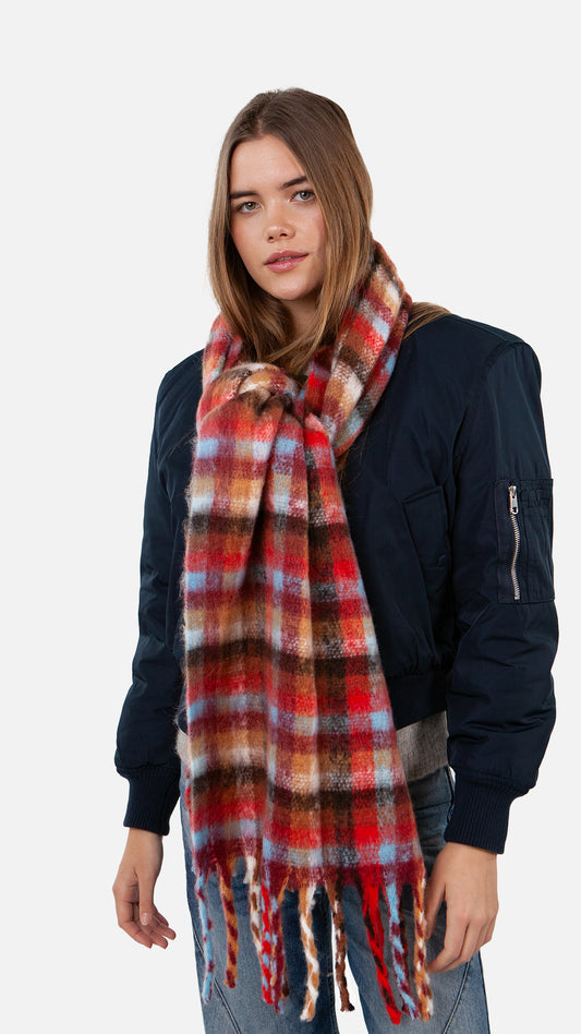 Plaity Scarf - Brown