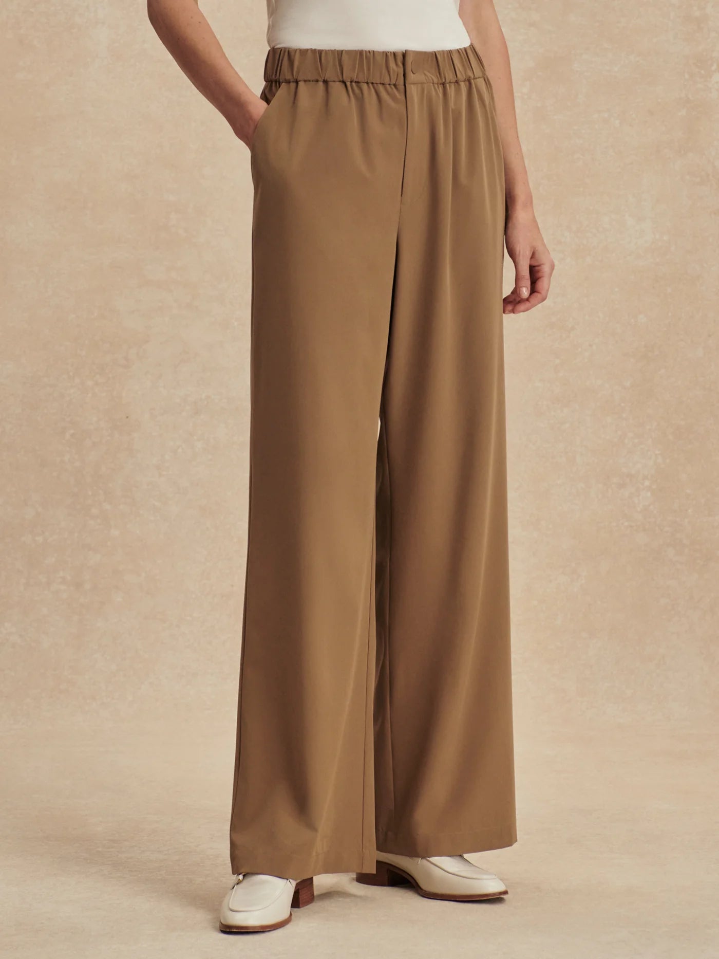 Kayson 2.0 Wide Leg Pant 29.5" - Taupe Stone