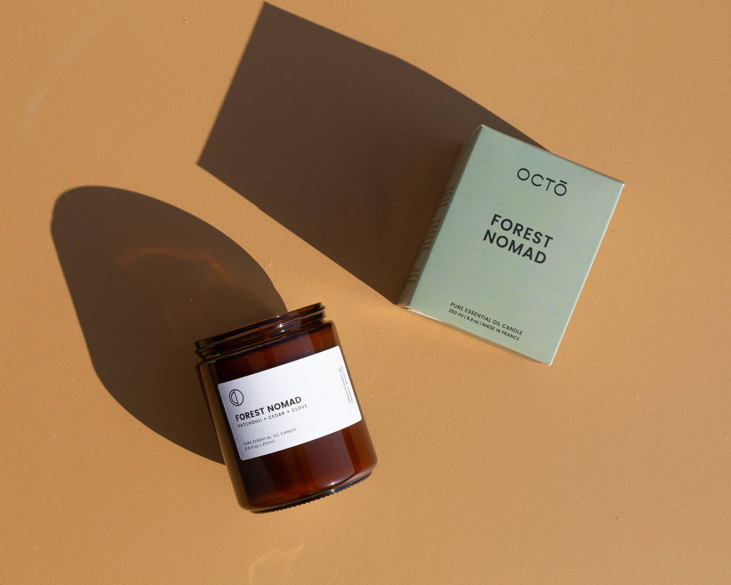 Forest Nomad (Cedar + Patchouli + Clove) | Amber jar candle: 120ml