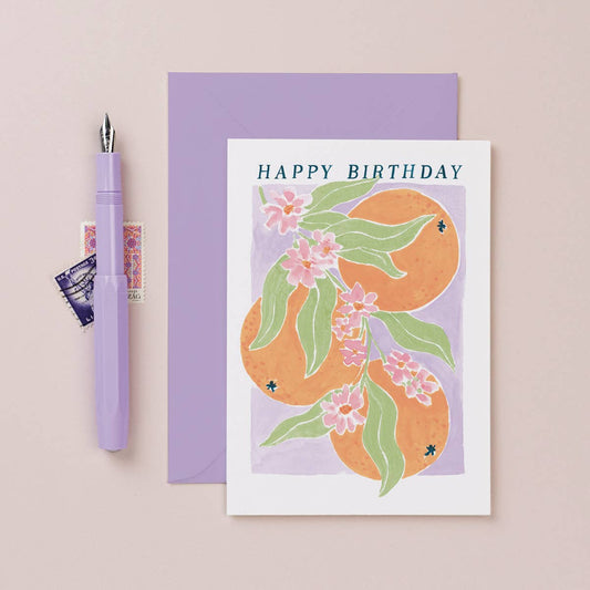 Oranges Birthday Card