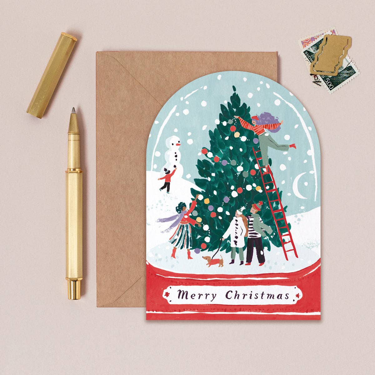 Snowglobe Christmas Card | Holiday Cards | Christmas 2025