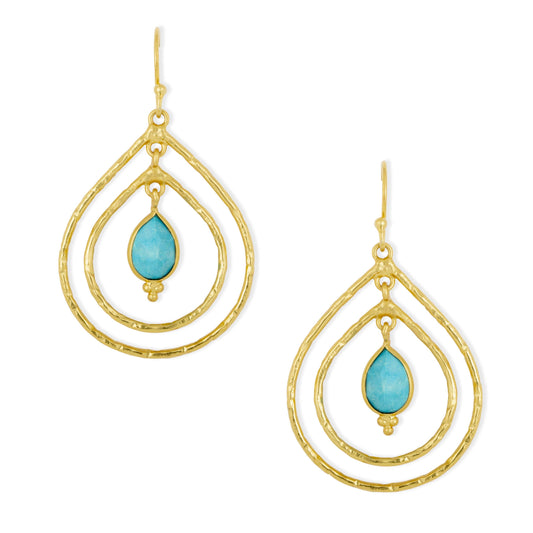 Saskia Earrings Turquoise