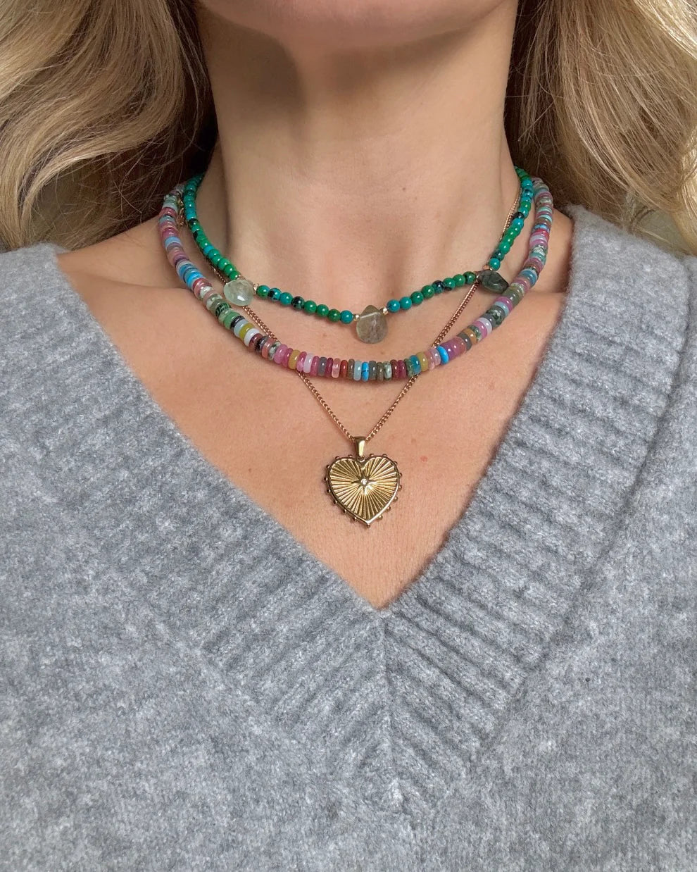 Big Love Gold Plated Waterproof Necklace