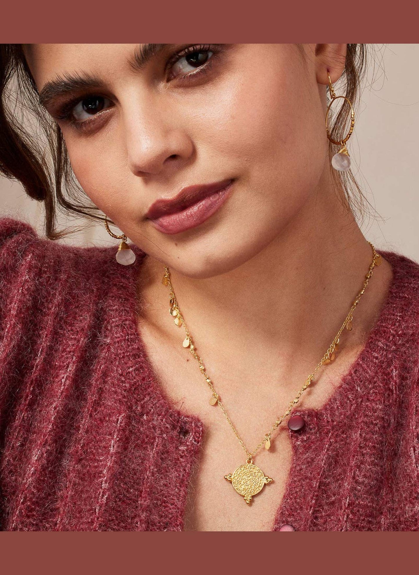 Santorini Short Gold Necklace