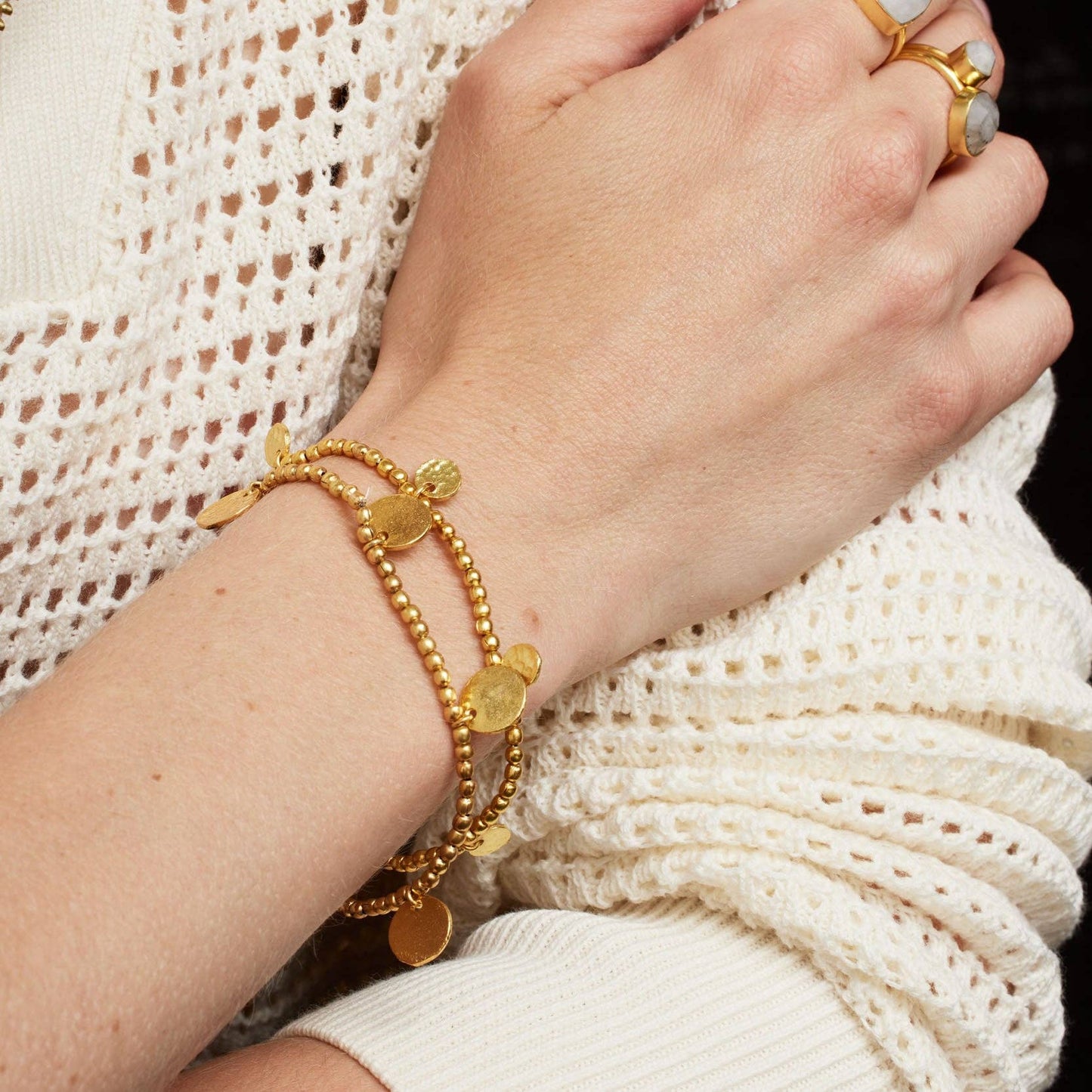 Libra Gold Coin Bracelet