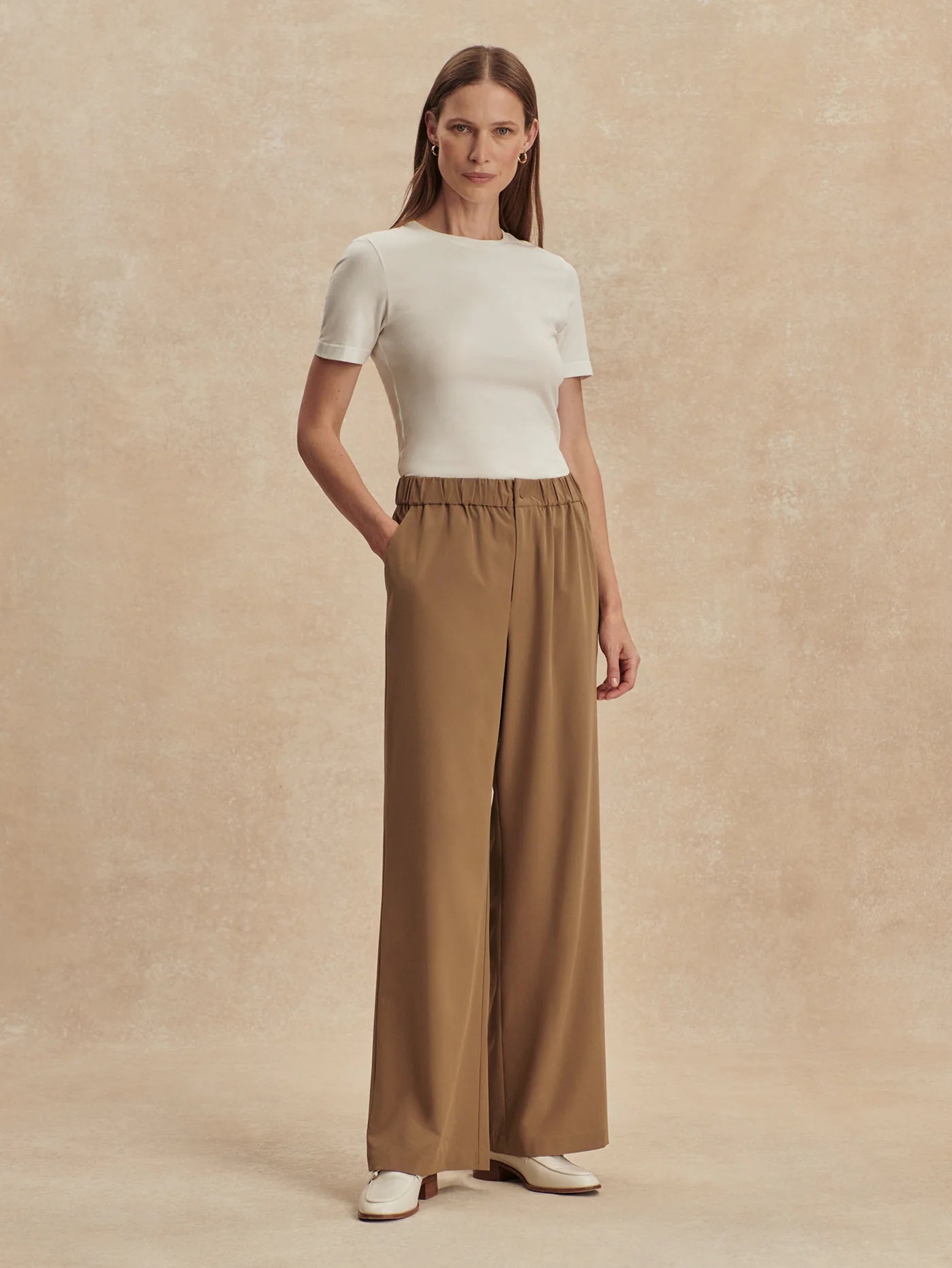 Kayson 2.0 Wide Leg Pant 29.5" - Taupe Stone