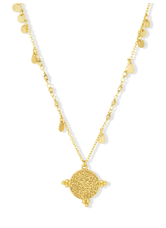 Santorini Short Gold Necklace