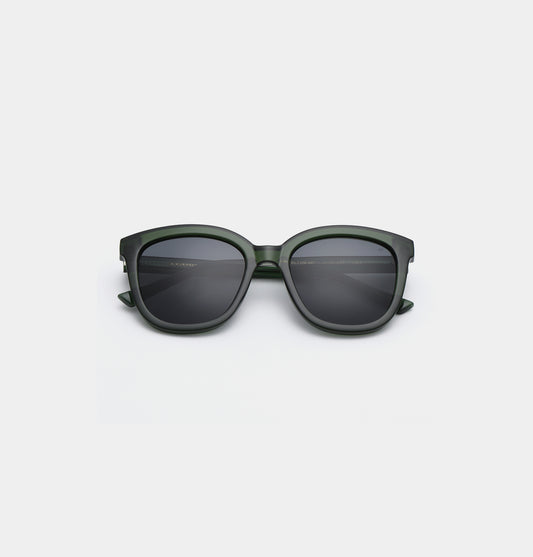 Billy Sunglasses - Dark Green Transparent