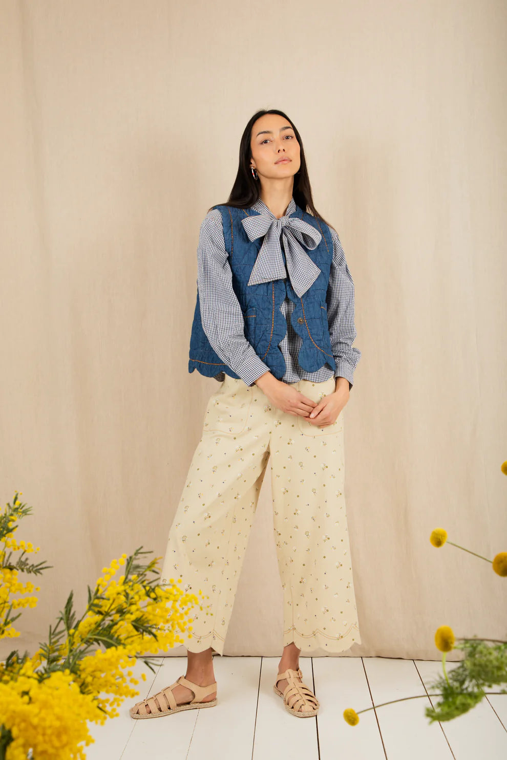 Aide Trouser - Stone Multi