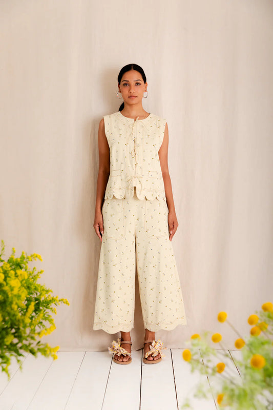 Aide Trouser - Stone Multi