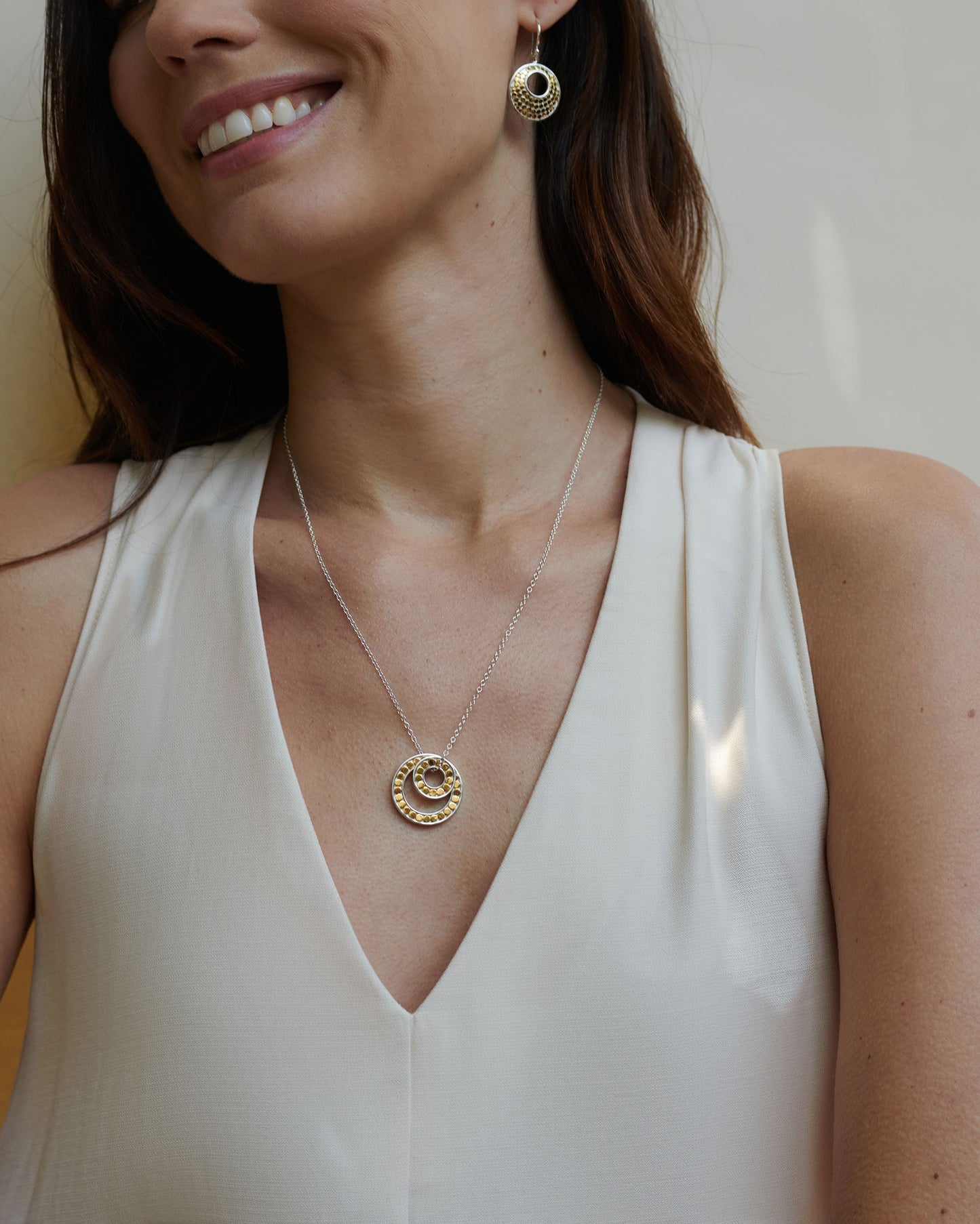 Classic Double Floating "O" Necklace