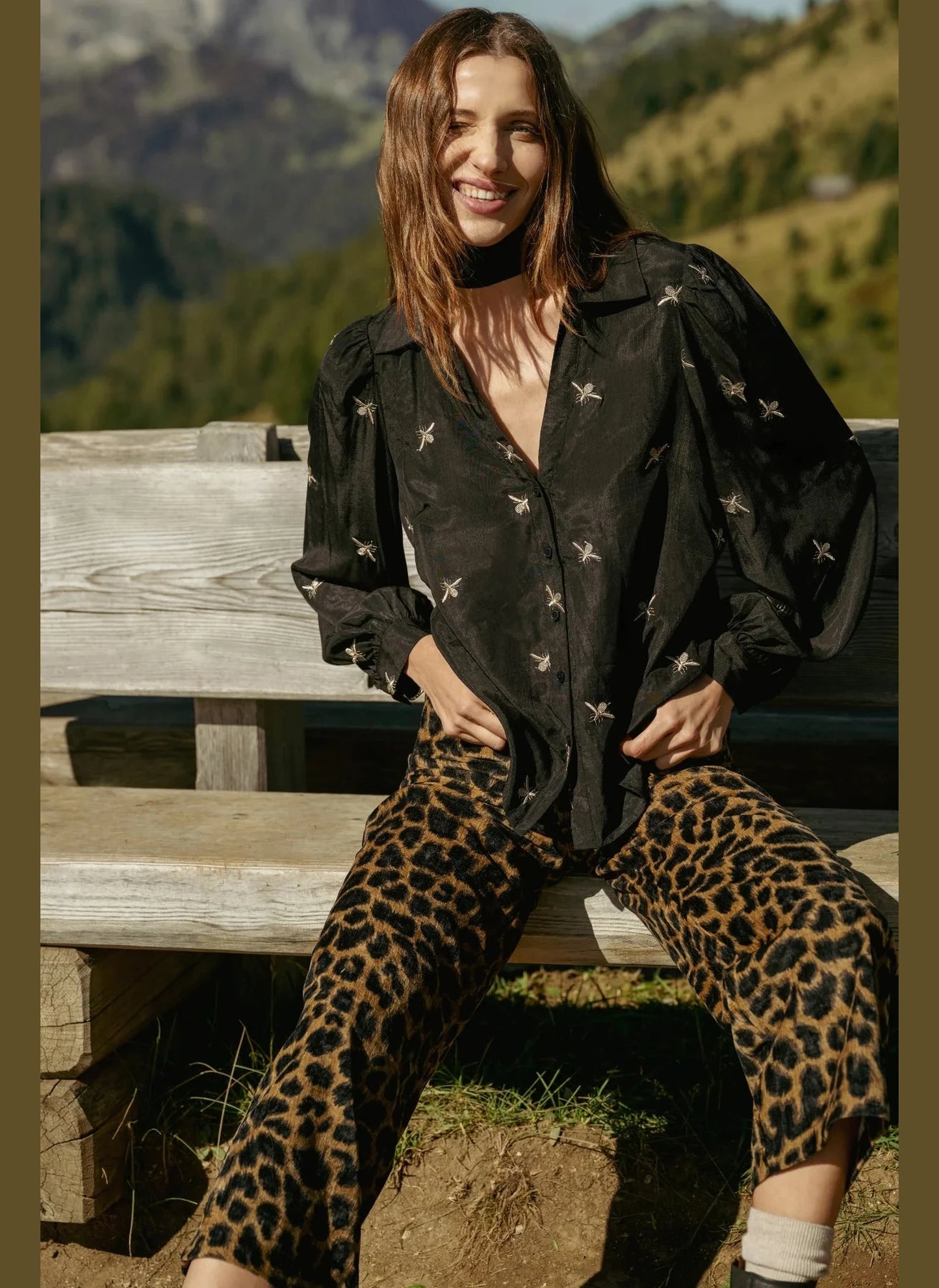 Proceed With Caution Jilly Trousers - Leopard