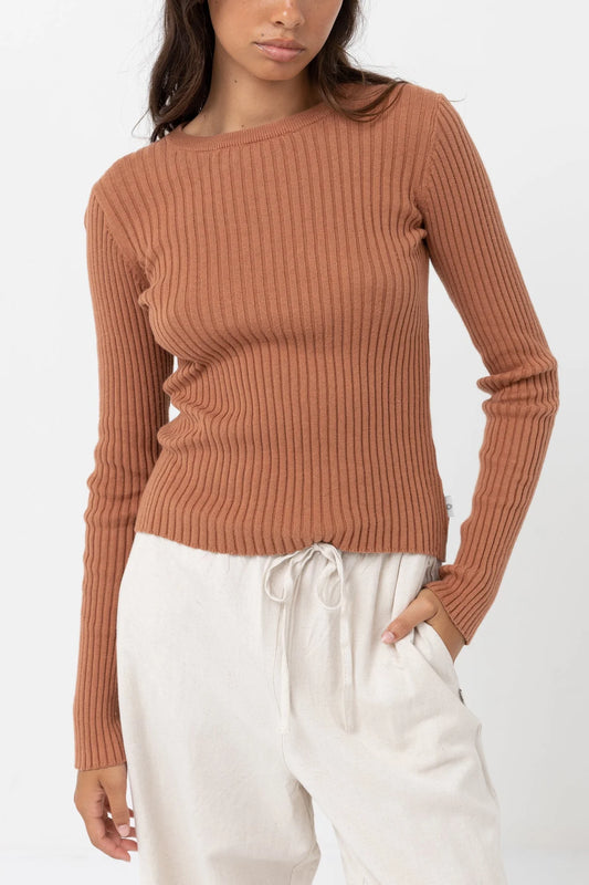 Classic Knit Long Sleeve - Cinnamon