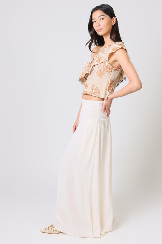 Cream Tea Aurora Wide Leg Trousers