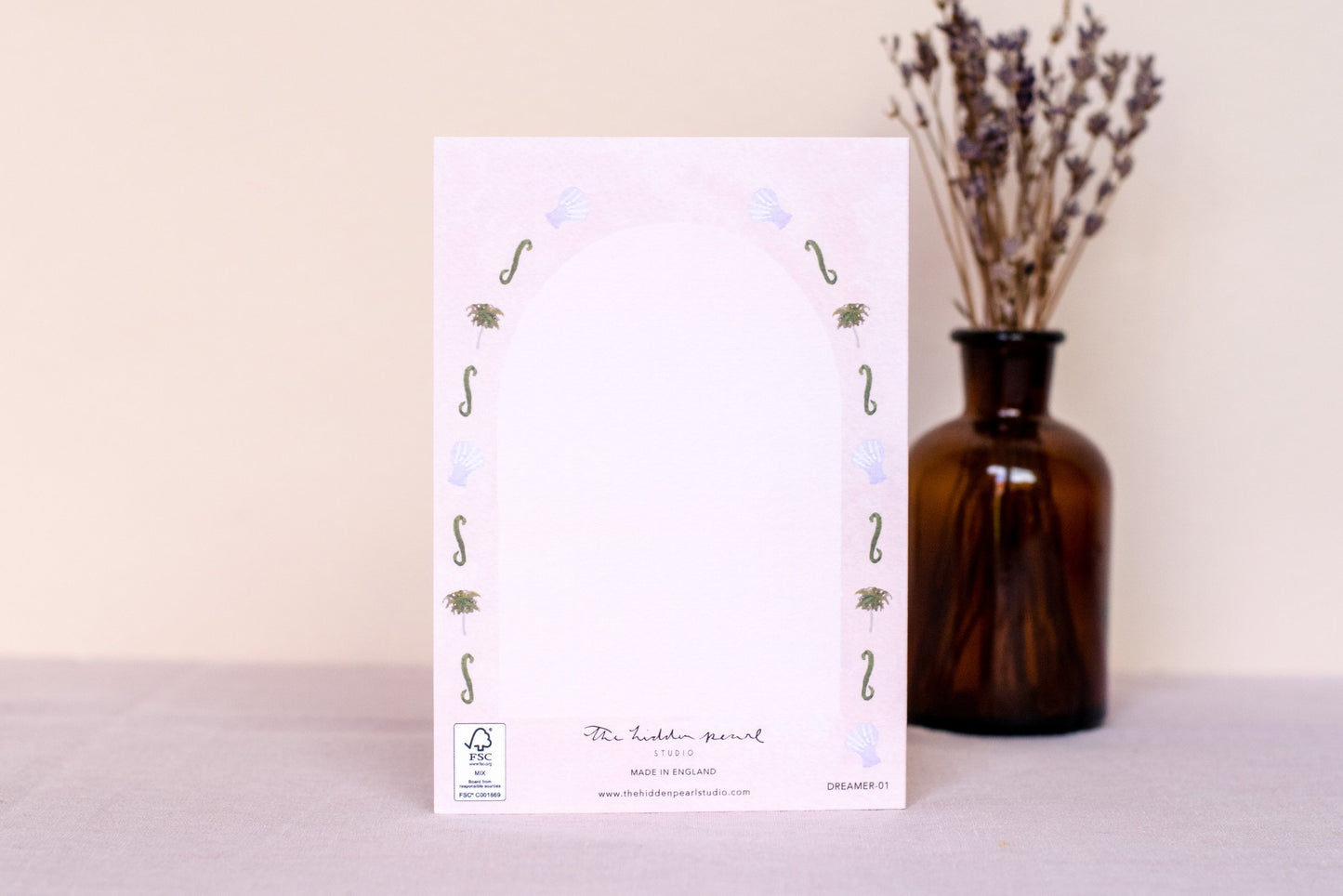 'Proud of you' Beach Arch Window Congratulations Card