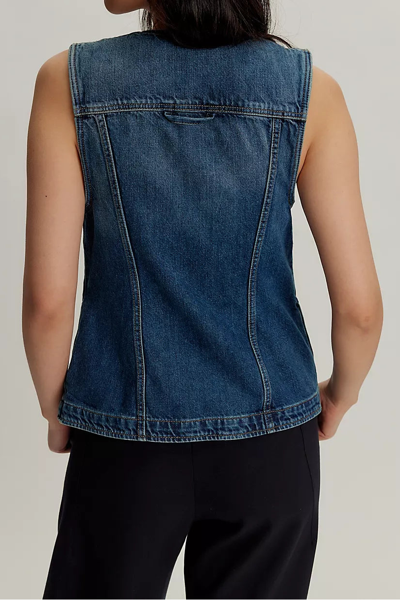 Maris Denim Vest -  Wall Flower