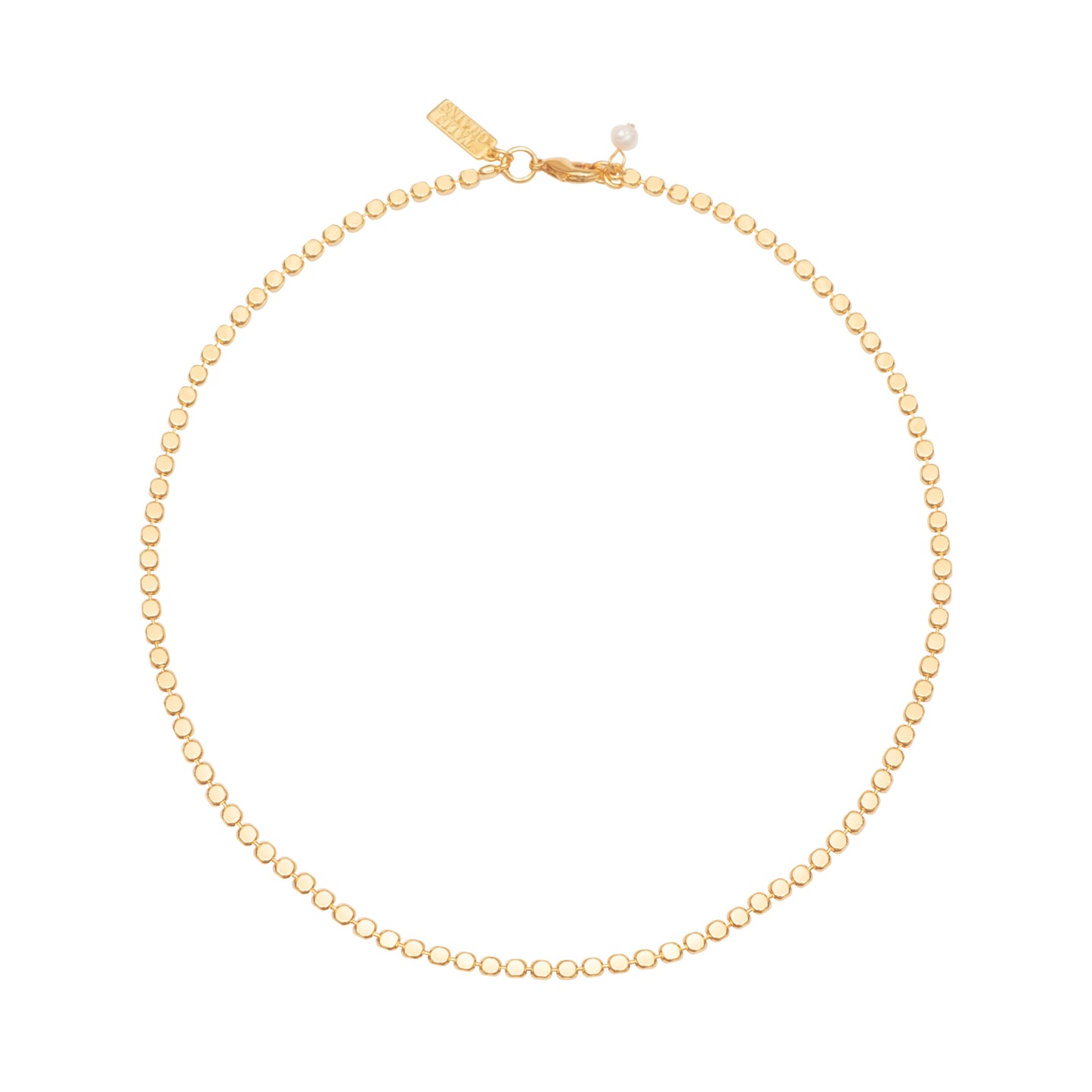 Dot Chain Choker- Gold