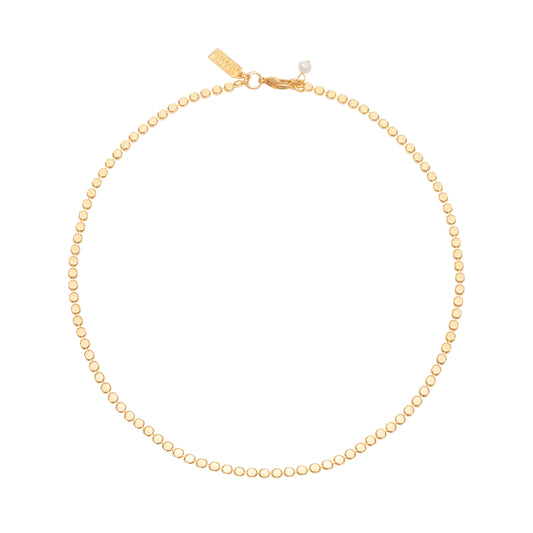 Dot Chain Choker- Gold