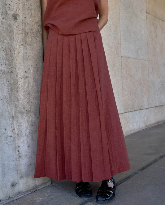 Double Layer Midi Skirt