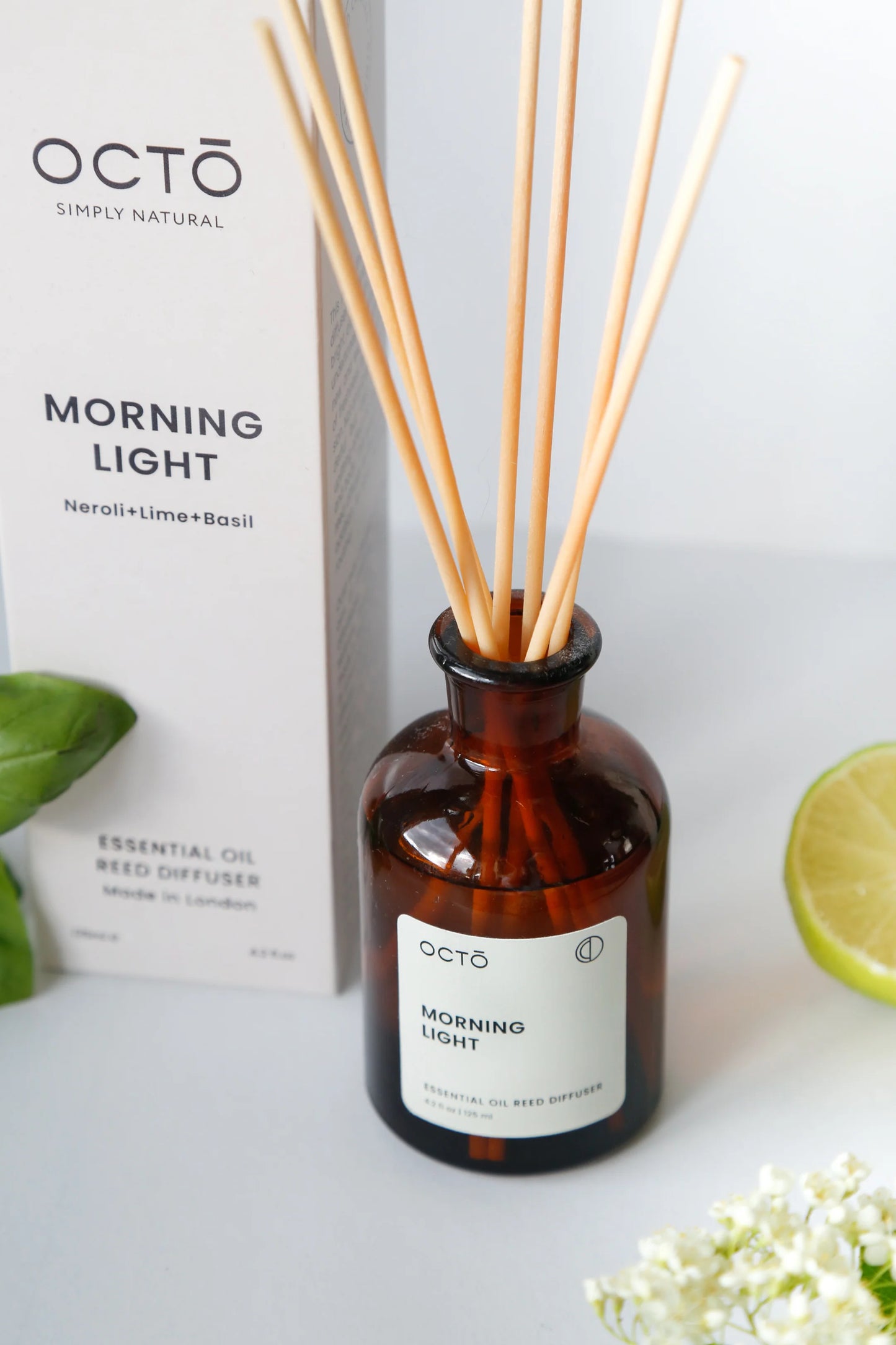Morning Light Reed Diffuser (Neroli + Lime + Basil)