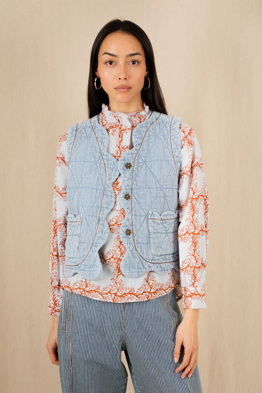 Estelle Gilet - Ice Blue